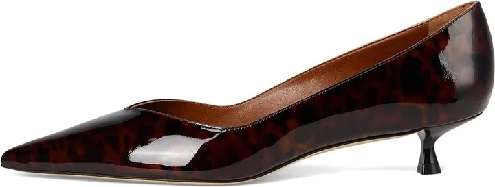 Stuart Weitzman Eva 35 Pump High Women's Heels Dark Brown : 5 M, Leather - Image 6