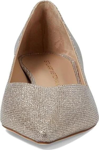 Stuart Weitzman Eva 35 Pump High Women's Heels Poudre : 9 M, Leather - Image 2