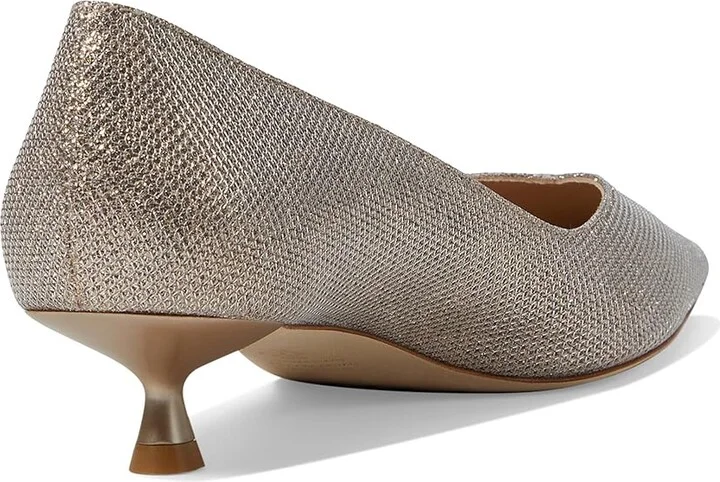Stuart Weitzman Eva 35 Pump High Women's Heels Poudre : 9 M, Leather - Image 4