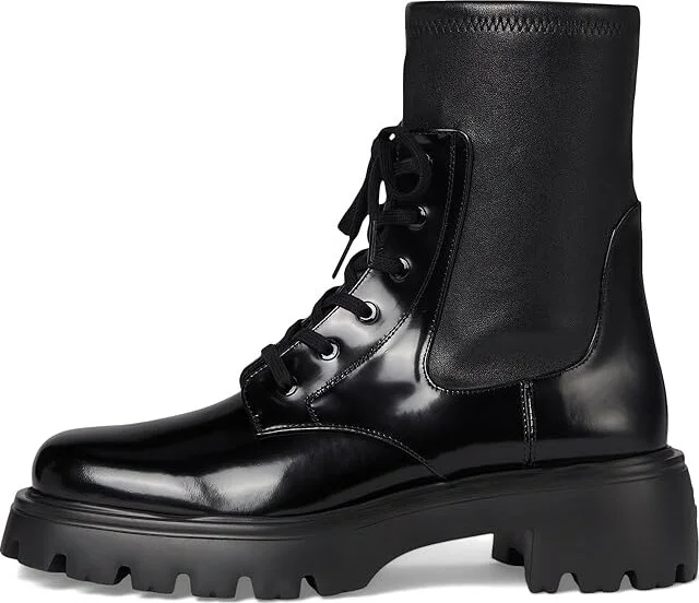 Stuart Weitzman Everitt Bootie Women's Flat Shoes Black : 9.5 M, Leather - Image 6