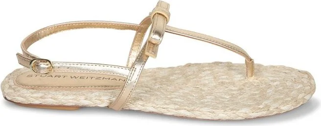 Stuart Weitzman Felicity Espadrilla Thong Sandals