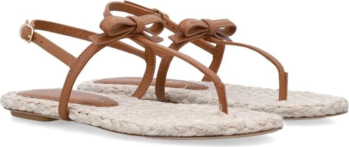 Stuart Weitzman Felicity Espadrillas Thong Sandals - Image 2