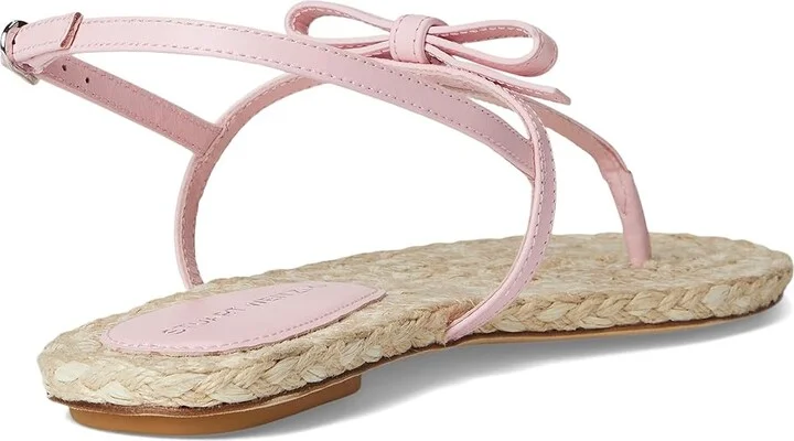 Stuart Weitzman Felicity Espadrille Sandal Women's Wedge Shoes Pink Marshmallow/Natural : 8.5 M, Leather - Image 4