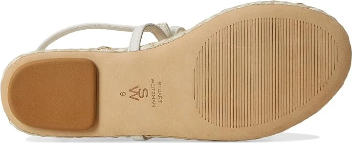 Stuart Weitzman Felicity Espadrille Sandal Women's Wedge Shoes Pink Marshmallow/Natural : 8.5 M, Leather - Image 9