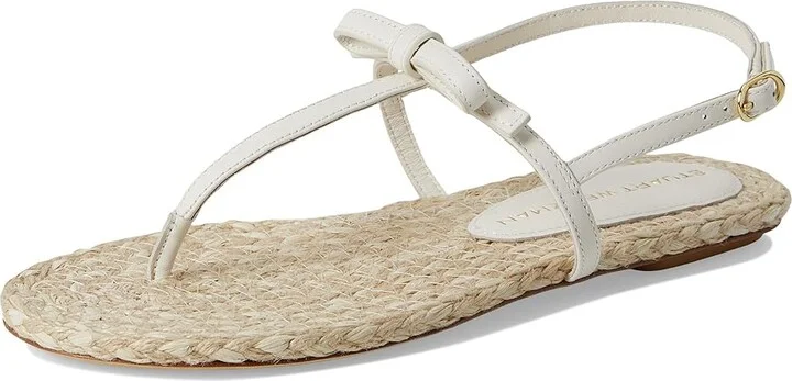 Stuart Weitzman Felicity Espadrille Sandal Women's Wedge Shoes Pink Marshmallow/Natural : 8.5 M, Leather - Image 11