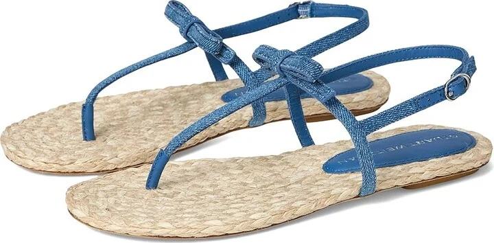Stuart Weitzman Felicity Espadrille Sandal Women's Wedge Shoes Washed/Natural : 5 M, Leather