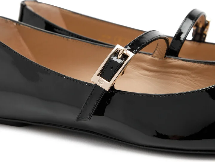 Stuart Weitzman Felicity Patent Leather Mary Jane Flats - Image 4