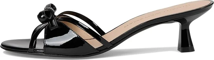 Stuart Weitzman Felicity Slide 50 Women's Sandals Black : 10.5 M, Leather - Image 6