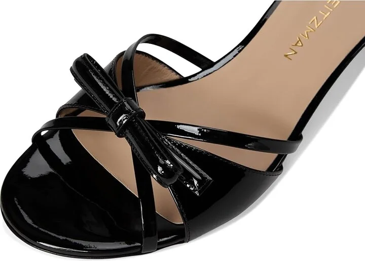 Stuart Weitzman Felicity Slide 50 Women's Sandals Black : 10.5 M, Leather - Image 7