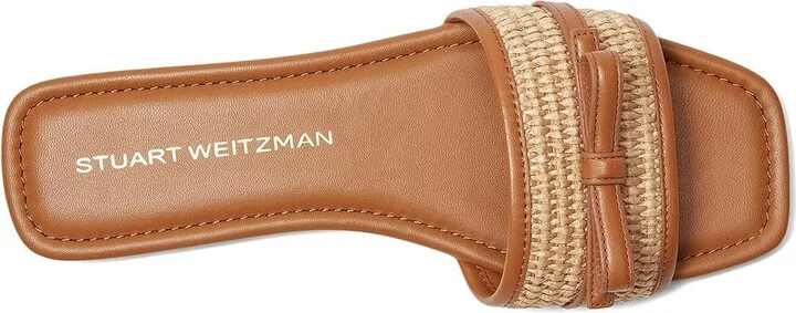 Stuart Weitzman Felicity Slide Women's Shoes Hazel/Natural : 7.5 M, Leather - Image 2