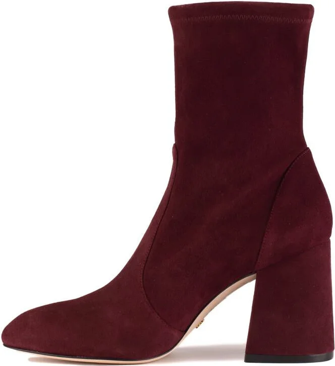 Stuart Weitzman Flareblock 85 Stretch Bootie - Image 2