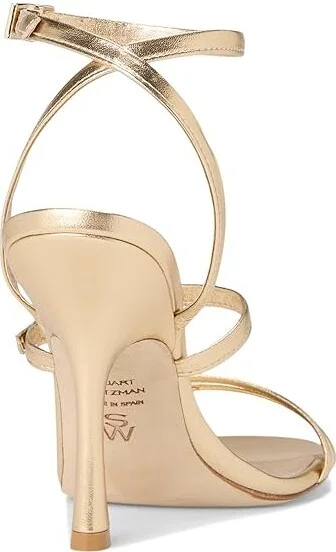 Stuart Weitzman Georgie 100 High Women's Heels Golden : 9 M, Leather - Image 4