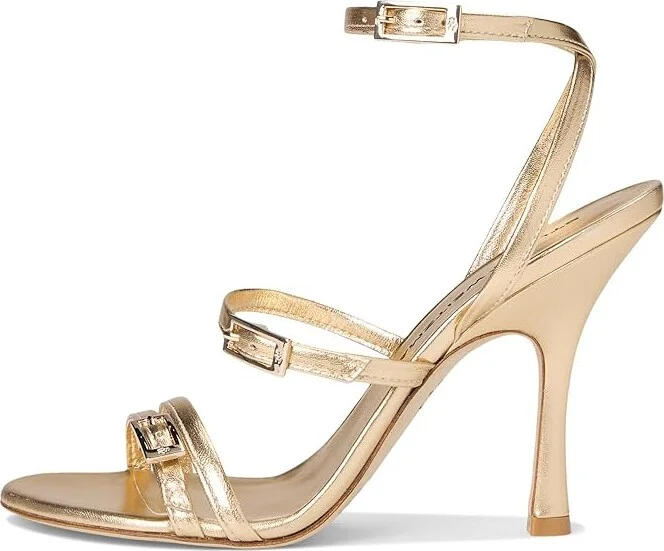 Stuart Weitzman Georgie 100 High Women's Heels Golden : 9 M, Leather - Image 6