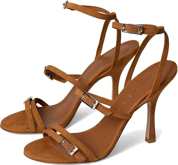 Stuart Weitzman Georgie 100 High Women's Heels Hazel : 10 M, Leather