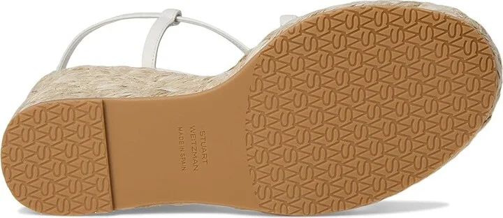 Stuart Weitzman Georgie Espadrille Wedge Women's Wedge Shoes Macchiato/Natural : 10 M, Leather - Image 9