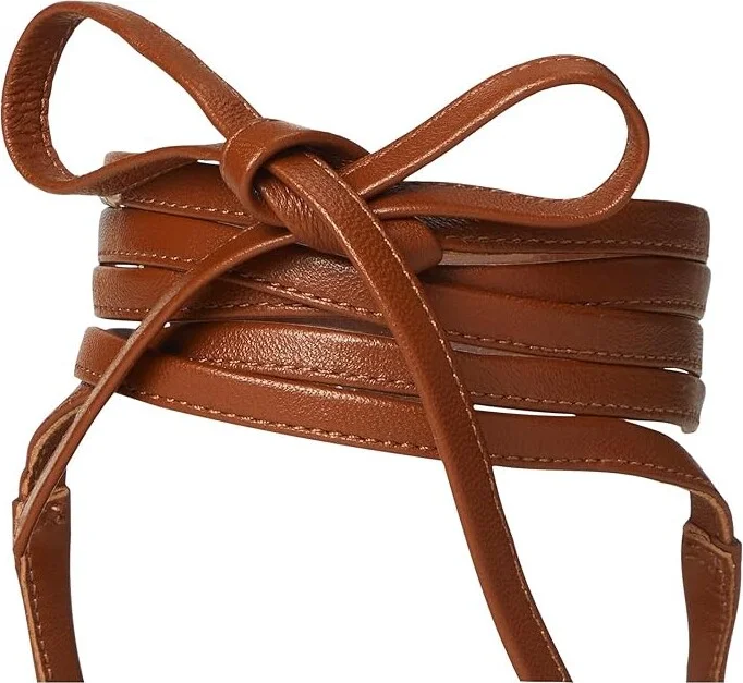 Stuart Weitzman Georgie Lace-Up Women's Wedge Shoes Bridle Brown : 10.5 M, Leather - Image 2
