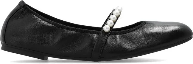 Stuart Weitzman Goldie Embellished Ballet Flats