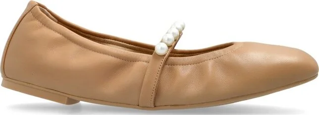 Stuart Weitzman Goldie Embellished Ballet Flats