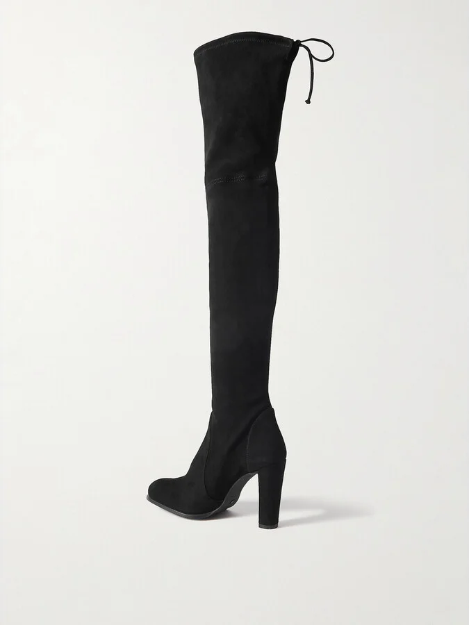 Stuart Weitzman - Highland Suede Over-the-knee Boots - Black - Image 3