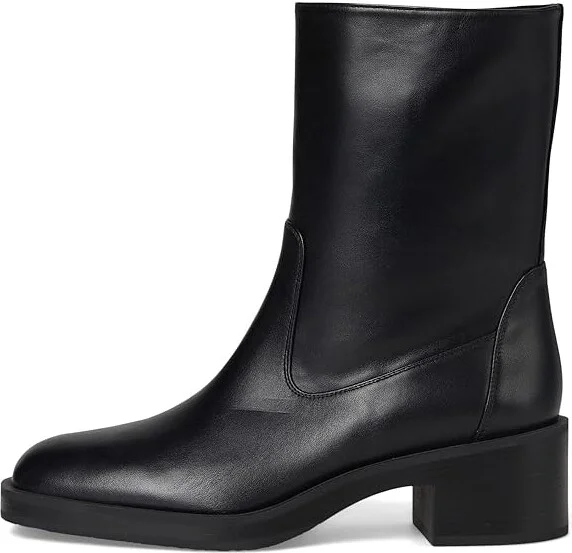 Stuart Weitzman Kaia Bootie Women's Flat Shoes Black : 5 M, Leather/Rubber - Image 6