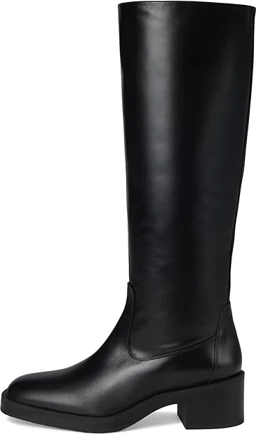 Stuart Weitzman Kaia Knee-High Boot Women's Flat Shoes Black : 9 M, Leather/Rubber - Image 6