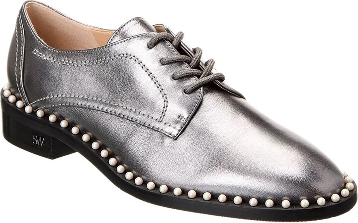 Stuart Weitzman Kiran Pearl Leather Oxford