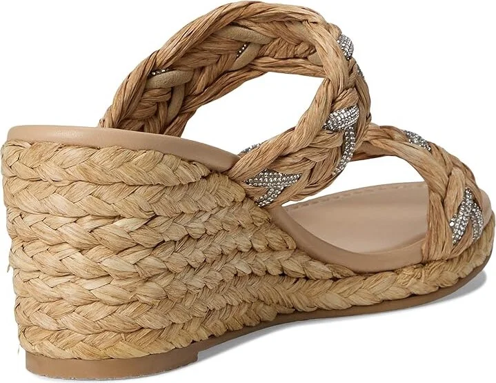 Stuart Weitzman Lana Wedge Slide 65 Women's Wedge Shoes Natural : 5 M, Leather - Image 4