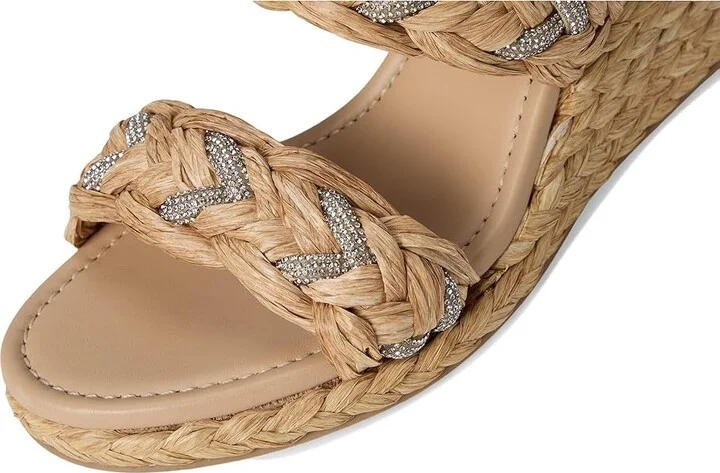 Stuart Weitzman Lana Wedge Slide 65 Women's Wedge Shoes Natural : 5 M, Leather - Image 7