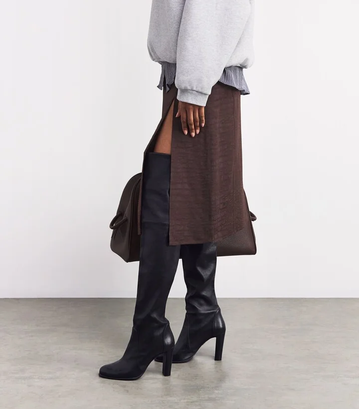 Stuart Weitzman Leather Highland Boots 95 - Image 2
