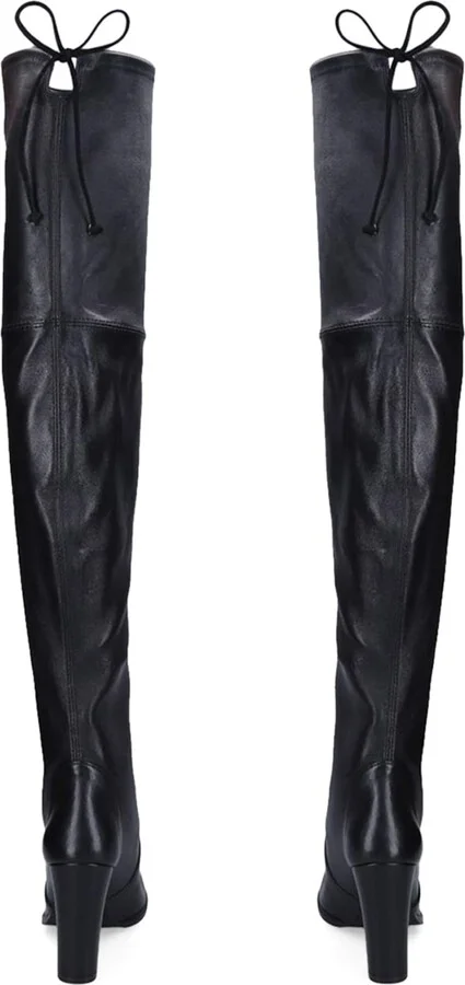 Stuart Weitzman Leather Highland Boots 95 - Image 3