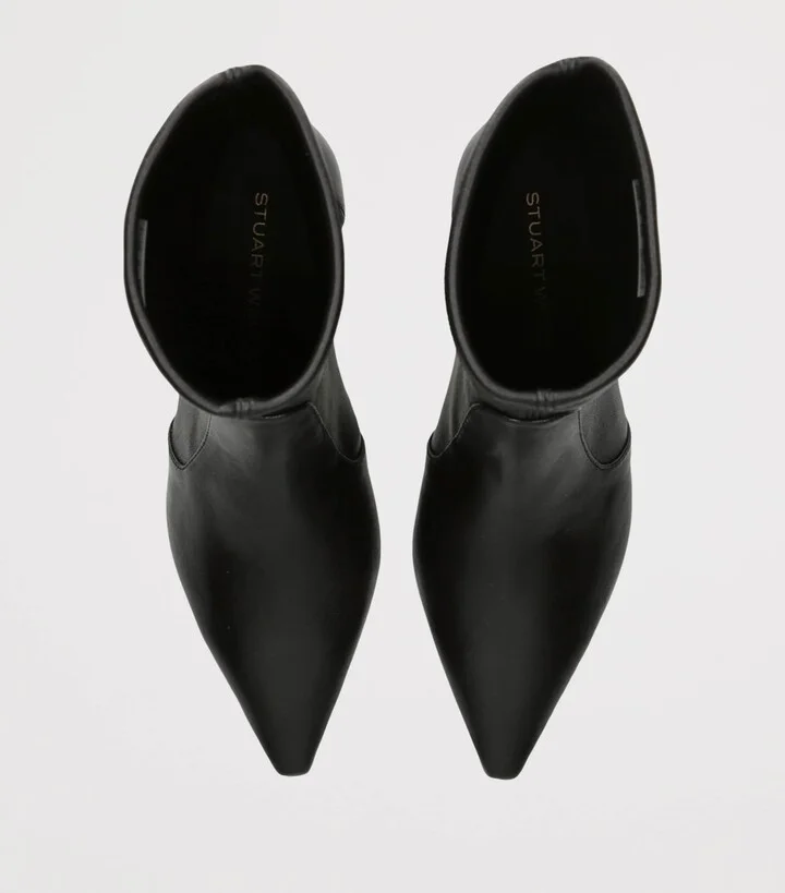 Stuart Weitzman Leather Naomi Ankle Boots 50 - Image 4