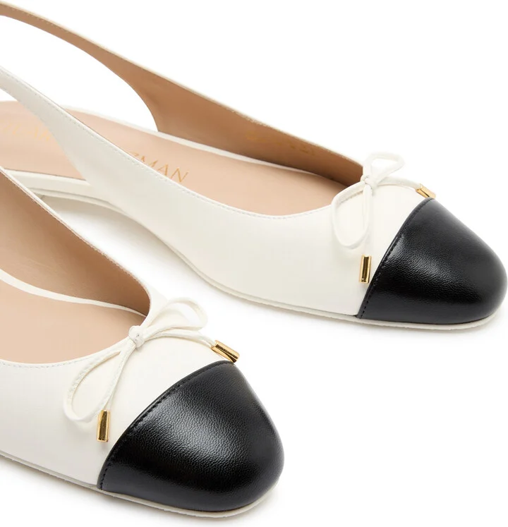 Stuart Weitzman Leather Slingback Flats - Image 3