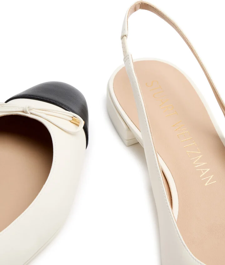Stuart Weitzman Leather Slingback Flats - Image 4