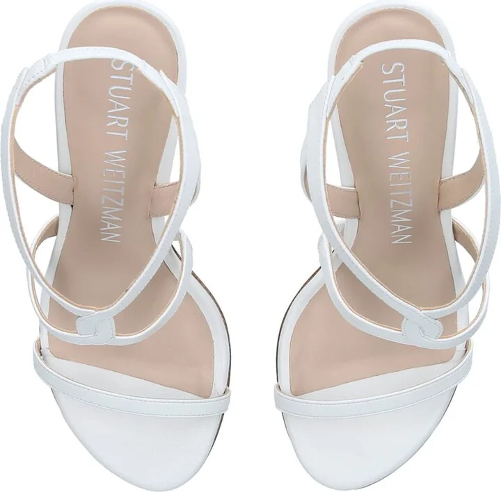 Stuart Weitzman Leather Soiree Sandals 100 - Image 4