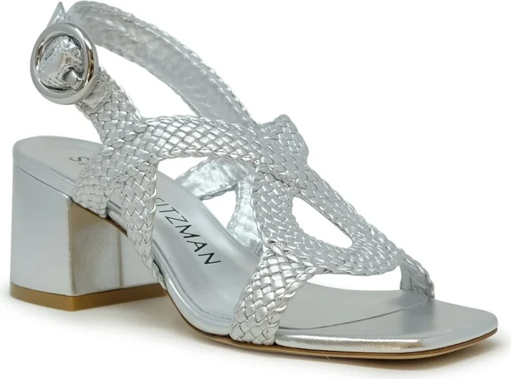 Stuart Weitzman Leather Wvette 60 Slingback Sandals - Image 2