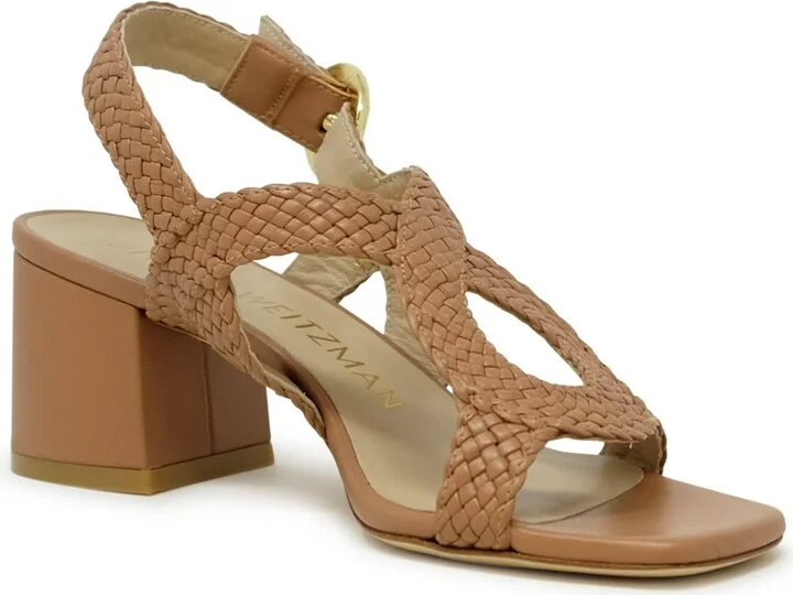 Stuart Weitzman Leather Wvette 60 Slingback Sandals - Image 2
