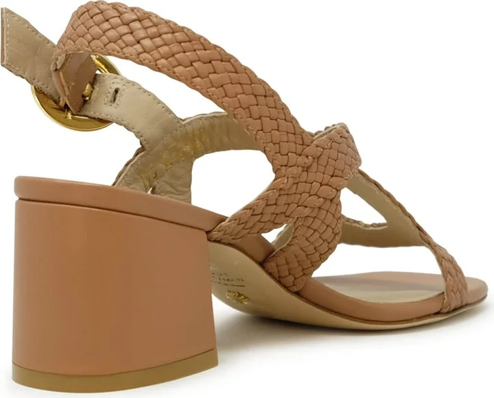 Stuart Weitzman Leather Wvette 60 Slingback Sandals - Image 3
