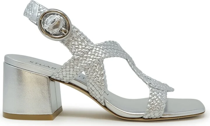 Stuart Weitzman Leather Wvette 60 Slingback Sandals
