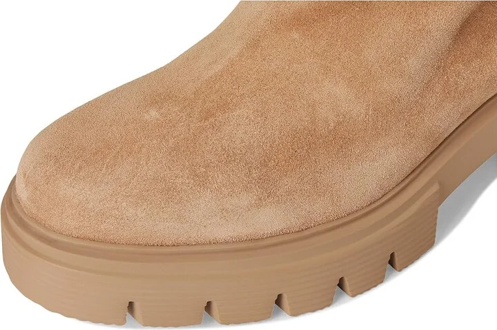 Stuart Weitzman Lennox Bootie Women's Flat Shoes New Camel/Natural/Caramel : 8.5 M, Suede - Image 2