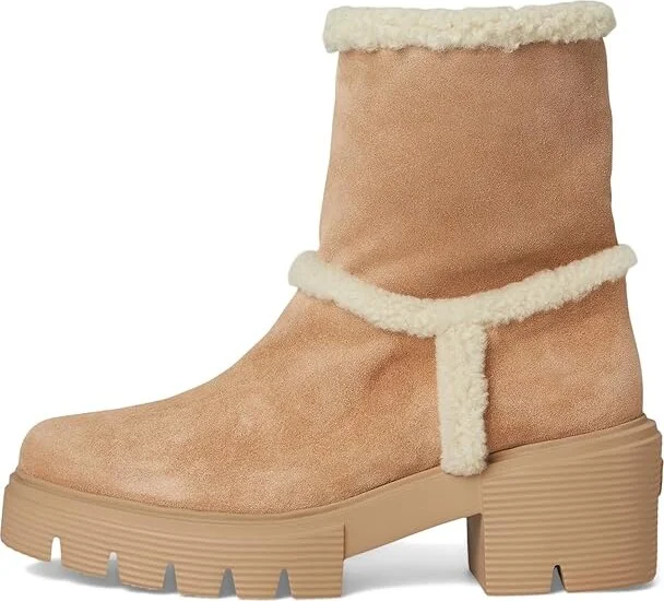 Stuart Weitzman Lennox Bootie Women's Flat Shoes New Camel/Natural/Caramel : 8.5 M, Suede - Image 6