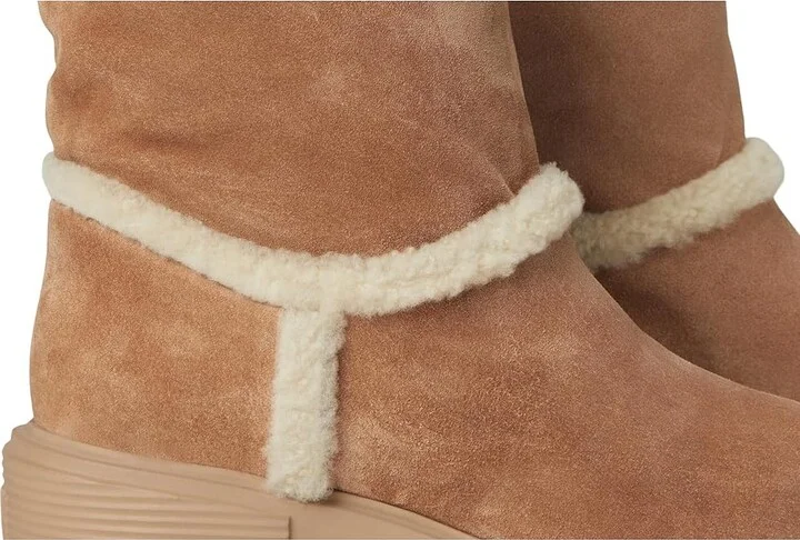 Stuart Weitzman Lennox Bootie Women's Flat Shoes New Camel/Natural/Caramel : 8.5 M, Suede - Image 7