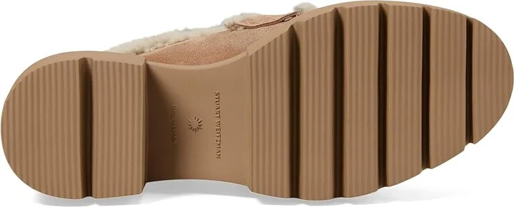 Stuart Weitzman Lennox Mule Women's Flat Shoes New Camel/Natural/Caramel : 9 M, Suede - Image 3