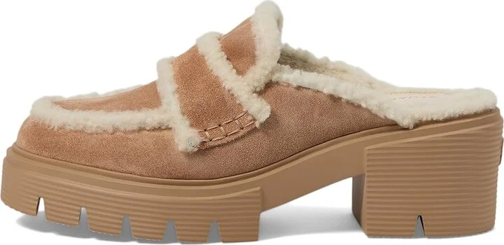 Stuart Weitzman Lennox Mule Women's Flat Shoes New Camel/Natural/Caramel : 9 M, Suede - Image 5
