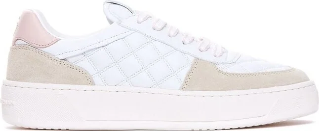 Stuart Weitzman Logo Embroidered Lace-Up Sneakers