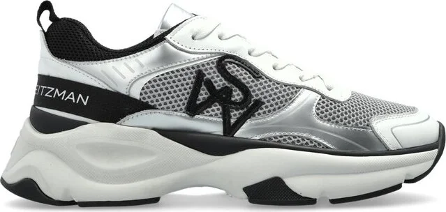 Stuart Weitzman Logo Patch Lace-Up Trainers