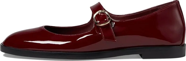 Stuart Weitzman Loralei Mary Jane Women's Flat Shoes Rosewood : 8.5 M, Leather/Rubber - Image 5
