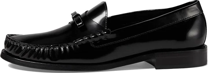 Stuart Weitzman Lottie Bow Loafer Women's Flat Shoes Black : 9.5 M, Leather - Image 6