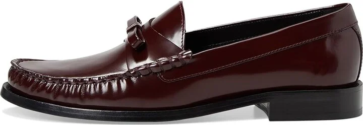 Stuart Weitzman Lottie Bow Loafer Women's Flat Shoes Dark Cabernet : 9 M, Leather - Image 6