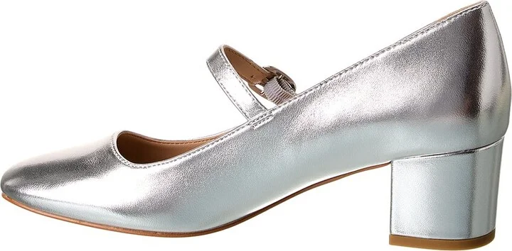Stuart Weitzman Louise 50 Block Leather Mary Jane Pump - Image 2