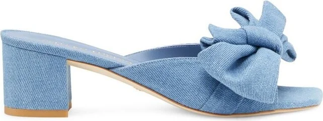 Stuart Weitzman Loveknot 50 Block Slides